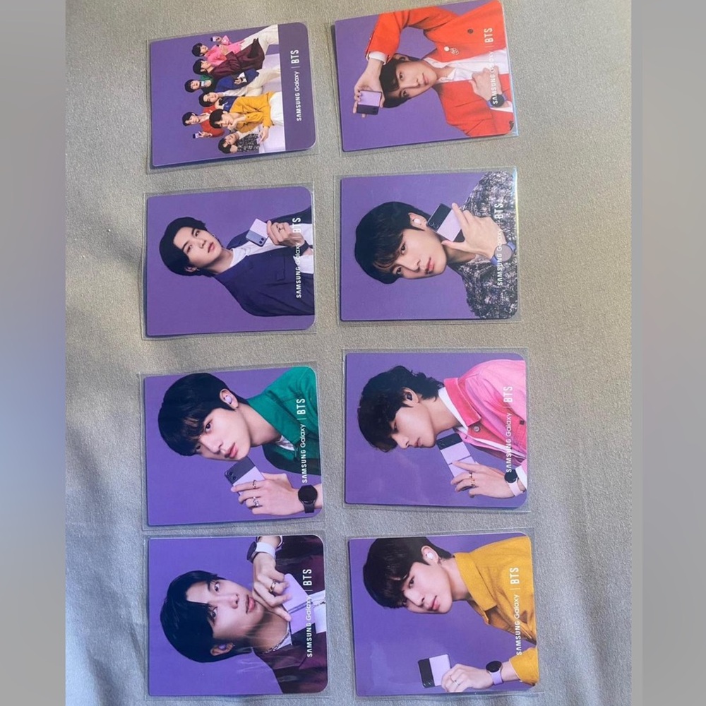 BTS OFFICAL SAMSUNG Set with Purple Background